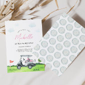 Girl Golf Verjaardag Uitnodiging