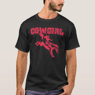Girl Graphic Western Riding Horse Equestrian Count T-shirt