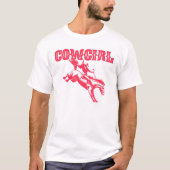 Girl Graphic Western Riding Horse Equestrian Count T-shirt (Voorkant)