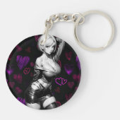 Girl Hearts Sleutelhanger (Achterkant)