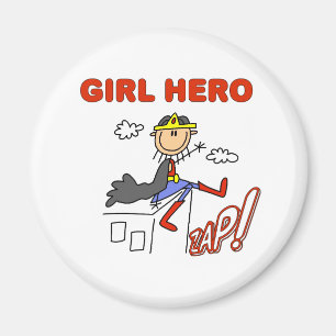 Girl Hero op dak Magneet