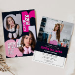 Girl High School Graduation Invitation<br><div class="desc">Announce your graduation in style with a custom photo invitation! Whether for a graduation ceremony or party,  this modern graduation announcement is the perfect way to share your exciting news with family and friends.</div>
