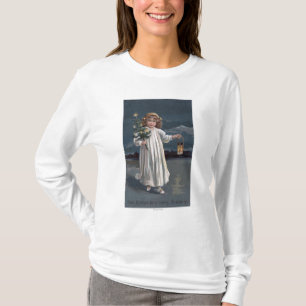 Girl Holding Tree en Lantern T-shirt