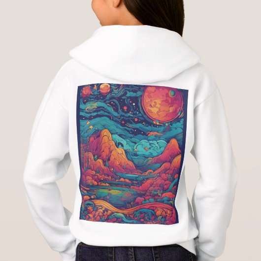 Girl Hoodie Uniek Ontwerp (Achterkant)