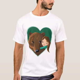 Girl Hugging Beer T-shirt