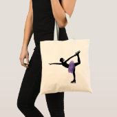 Girl Ice Skater Tote Bag (Voorkant (product))