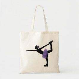 Girl Ice Skater Tote Bag