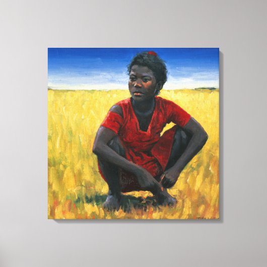 Girl in Red 1992 Canvas Afdruk (Voorkant)