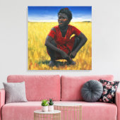 Girl in Red 1992 Canvas Afdruk (Insitu (Woonkamer))