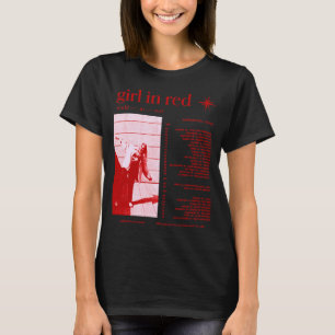 girl in red world in red tour t-shirt