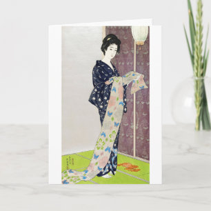 Girl in Summer Costume, Goyō Hashiguchi Kaart