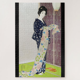 Girl in Summer Costume, Goyō Hashiguchi Legpuzzel