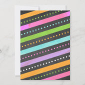 Girl Jump Trampoline Park Invitations d'anniversai (Dos)