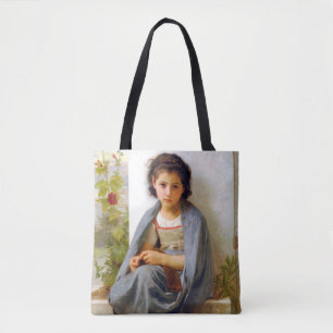 Girl Knitting, Bouguereau Draagtas