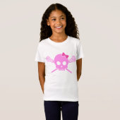 Girl Lacrosse Skull T-shirt (Voorkant volledig)