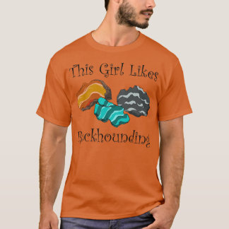 Girl Likes Rockhounding Earth Natuur Science Premi T-shirt