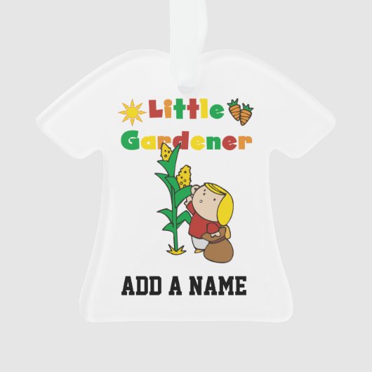 Girl Little Gardener Ornament (voorkant)
