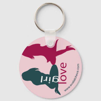 'Girl Love Designer Keyring' Sleutelhanger