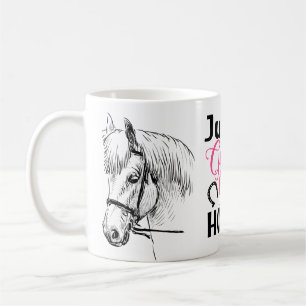 Girl Loves Horses - Cute Horse Lover Koffiemok