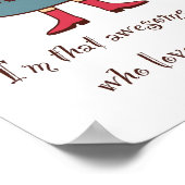 Girl Loves Pigs Poster (Hoek)