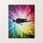 Girl Marathon Runner Legpuzzel (Verticaal)