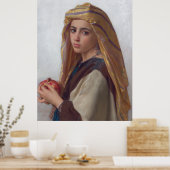 Girl met Pomegranate William-Adolphe Bouguereau Poster (Keuken)