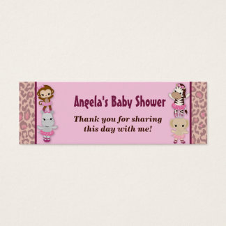 Girl MONKEY Tu Cute Baby shower Favoriser Tags TTC