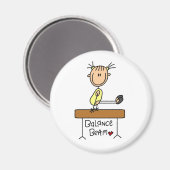 Girl on Balance Beam Magneet (Voorkant / Achterkant)