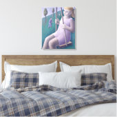 Girl on Swing 1996 Canvas Afdruk (Insitu (Slaapkamer))