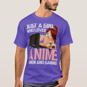 Girl Otaku Ramen Gaming Anime T-shirt