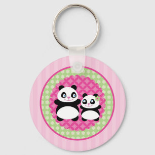 Girl Panda Beer Sleutelhanger