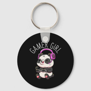 Girl Panda Gaming Pandas Video Game Women Girls Gi Sleutelhanger