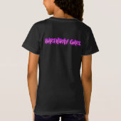 Girl Parrot 1er anniversaire fête pirate T-shirt (Dos)