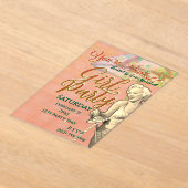 Girl Party Acrylic Invitation (Poser)