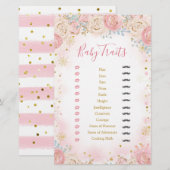 Girl Penguin Winter Snowflake Baby Traits (Voorkant / Achterkant)