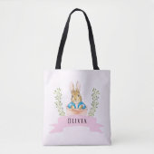 Girl Peter Rabbit Pink Custom Draagtas (Voorkant)