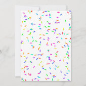 Girl Piñata 5th Birthday Invitations (Achterkant)