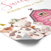 Girl Pink Farm S'il vous plaît prendre une affiche (Coin)