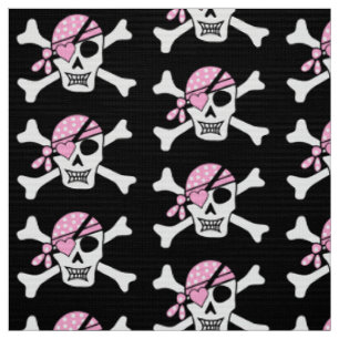 Girl Pirate Skull en Botten Black Stof