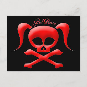 Girl Pirates Post Card Briefkaart