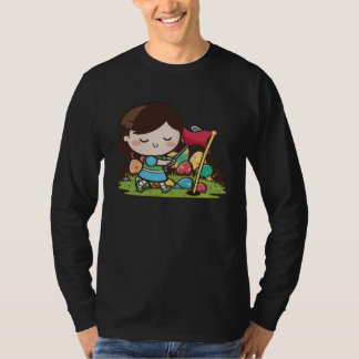 Girl Playing Golf Golf Easter T-shirt