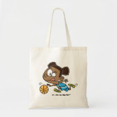 Girl Plays Basketball Canvas tas (Voorkant)
