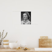 Girl Posing in Studio Poster (Keuken)