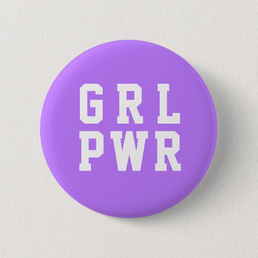 Girl Power Badge Ronde Button 5,7 Cm (Voorkant)