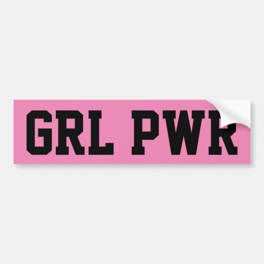 Girl Power Bumpersticker (Voorkant)
