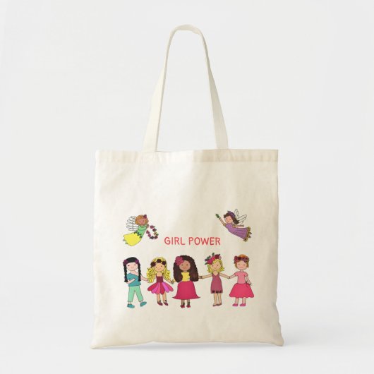 Girl Power Canvas tas (Voorkant)