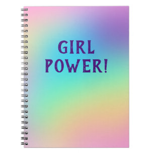 Girl Power ! Carnet arc-en-ciel Pastel