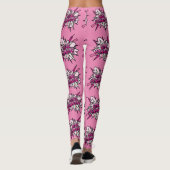 GIRL POWER Comic Book Pop Art Pink Leggings (Achterkant)