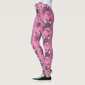 GIRL POWER Comic Book Pop Art Pink Leggings (Links)