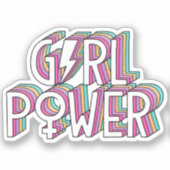 GIRL Power - Cut Vinyl Stickers (Voorkant)